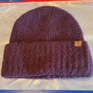 Frye Maroon Knit Beanie